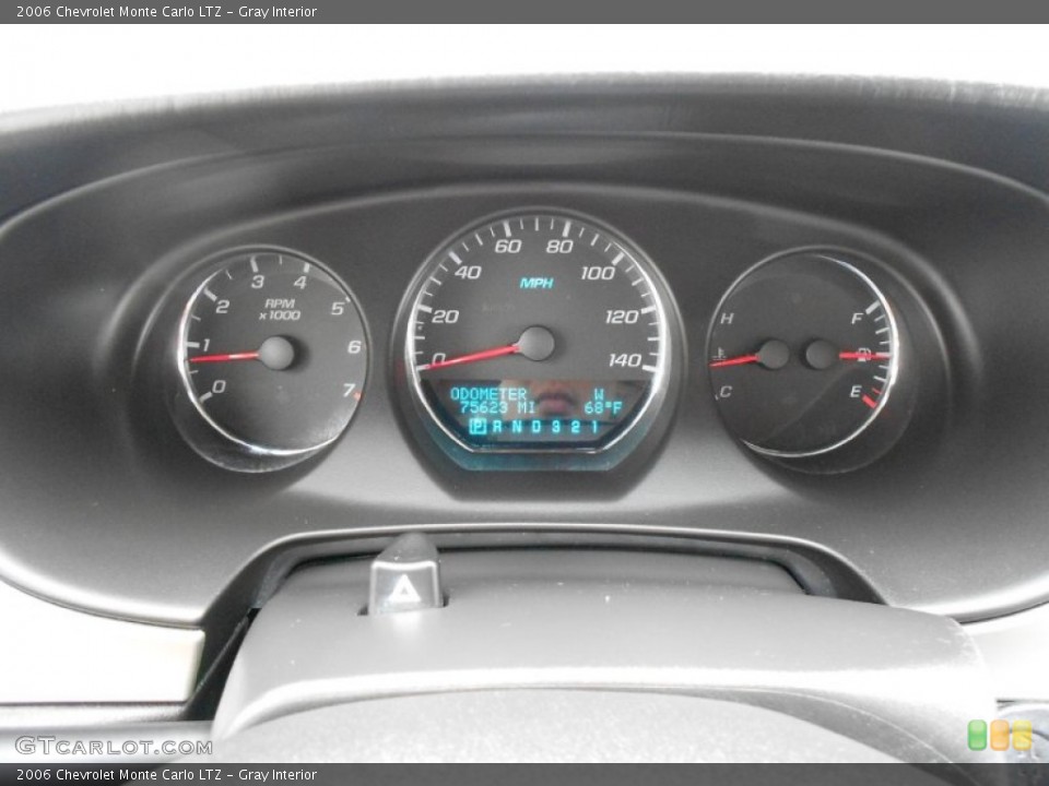 Gray Interior Gauges for the 2006 Chevrolet Monte Carlo LTZ #61086776