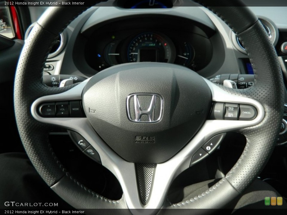 Black Interior Steering Wheel for the 2012 Honda Insight EX Hybrid #61087066