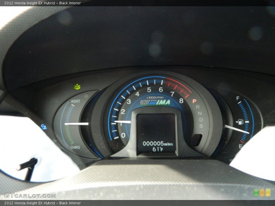 Black Interior Gauges for the 2012 Honda Insight EX Hybrid #61087076