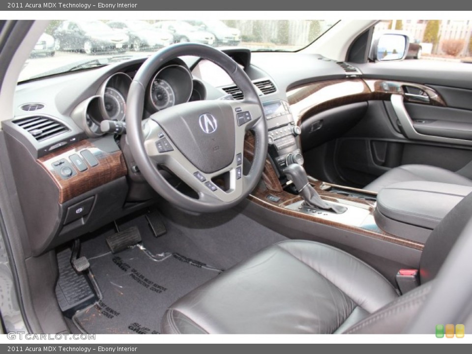 Ebony Interior Prime Interior for the 2011 Acura MDX Technology #61087935