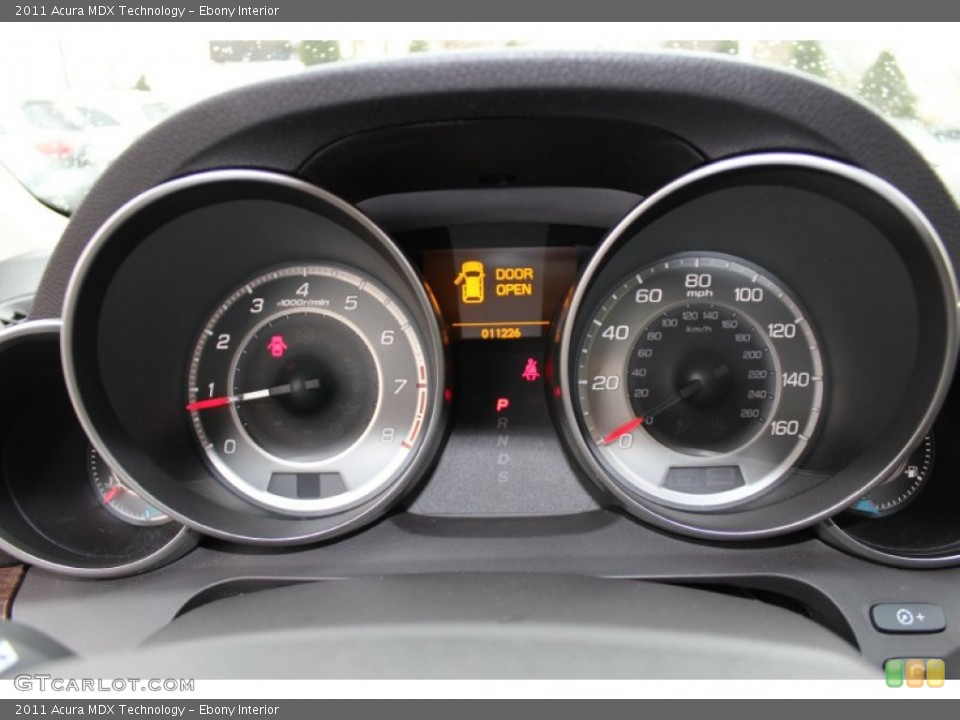 Ebony Interior Gauges for the 2011 Acura MDX Technology #61088007