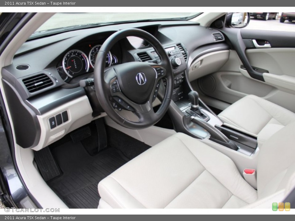 Taupe Interior Prime Interior for the 2011 Acura TSX Sedan #61088555