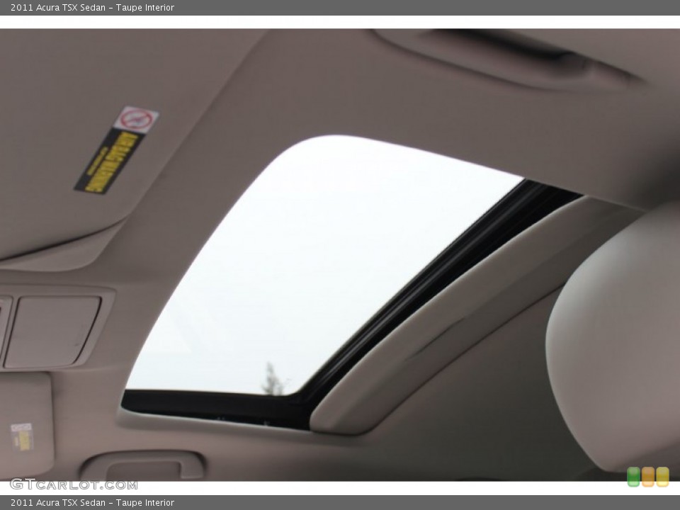 Taupe Interior Sunroof for the 2011 Acura TSX Sedan #61088642
