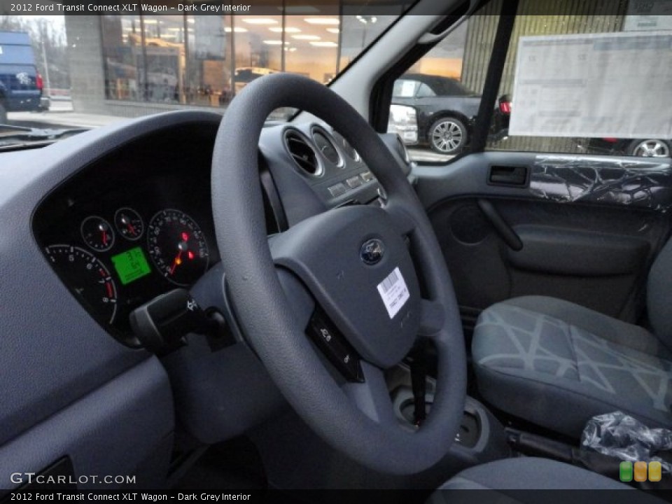 Dark Grey Interior Steering Wheel for the 2012 Ford Transit Connect XLT Wagon #61088828