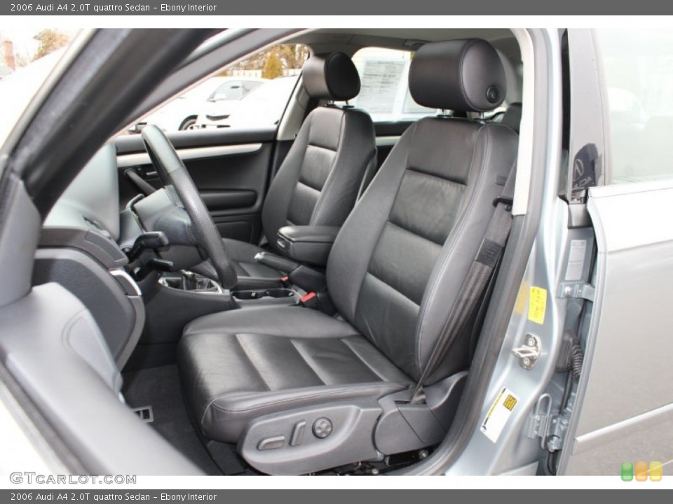 Ebony Interior Front Seat for the 2006 Audi A4 2.0T quattro Sedan #61088876