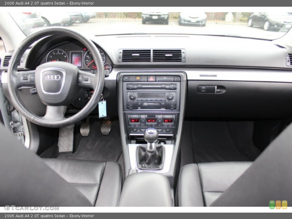 Ebony Interior Dashboard for the 2006 Audi A4 2.0T quattro Sedan #61088885