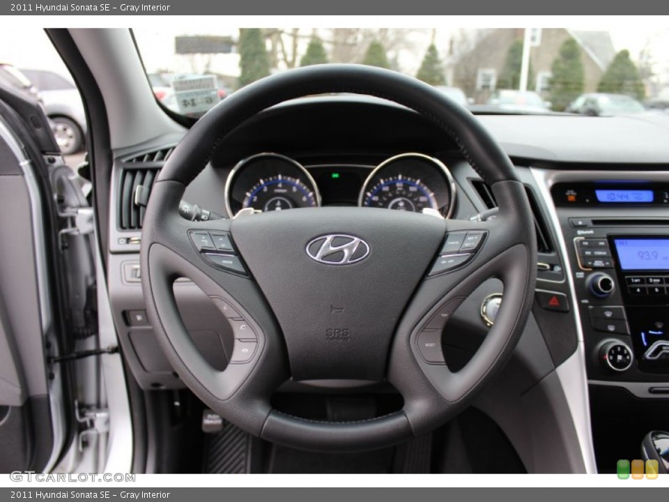 Gray Interior Steering Wheel for the 2011 Hyundai Sonata SE #61089184