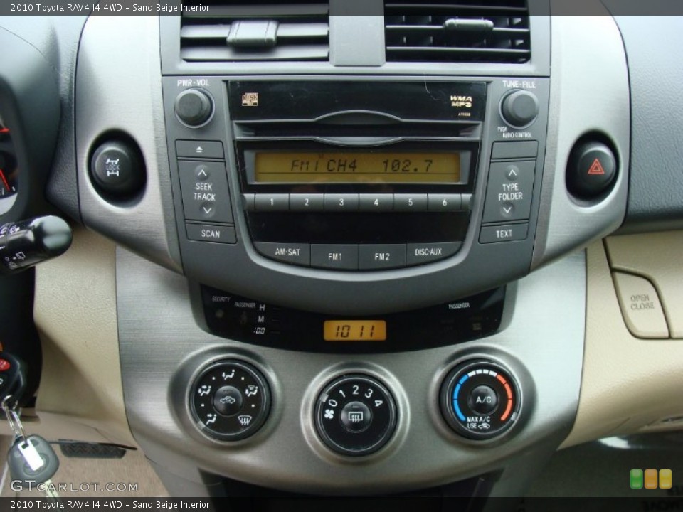 Sand Beige Interior Controls for the 2010 Toyota RAV4 I4 4WD #61089467