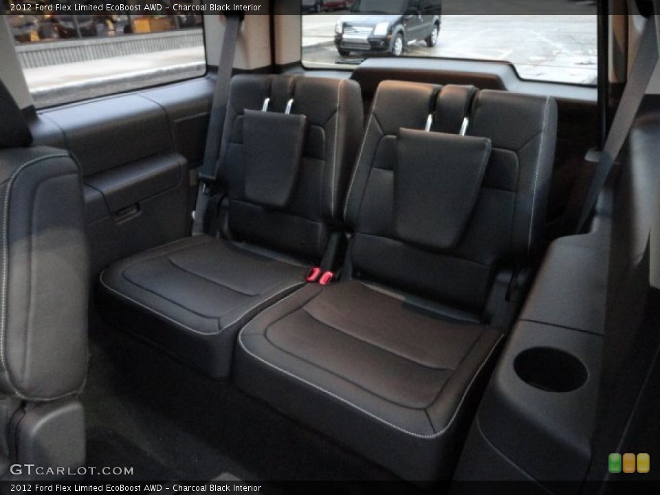 Charcoal Black Interior Rear Seat for the 2012 Ford Flex Limited EcoBoost AWD #61089701