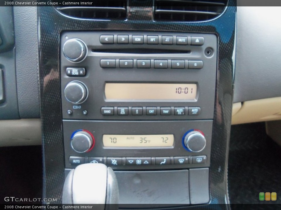 Cashmere Interior Controls for the 2008 Chevrolet Corvette Coupe #61090258