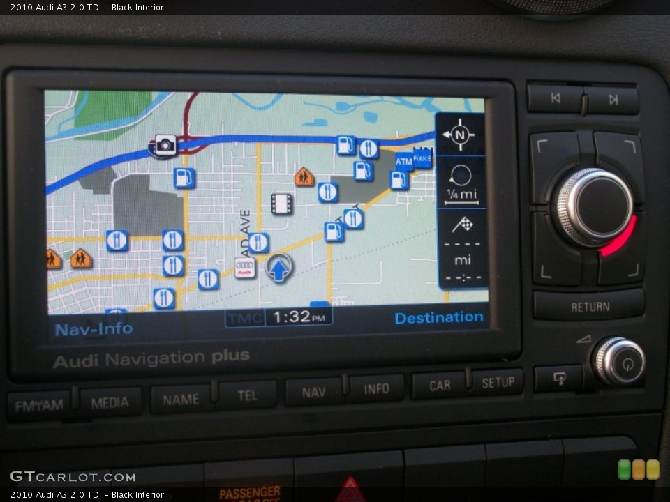 Black Interior Navigation for the 2010 Audi A3 2.0 TDI #61091366