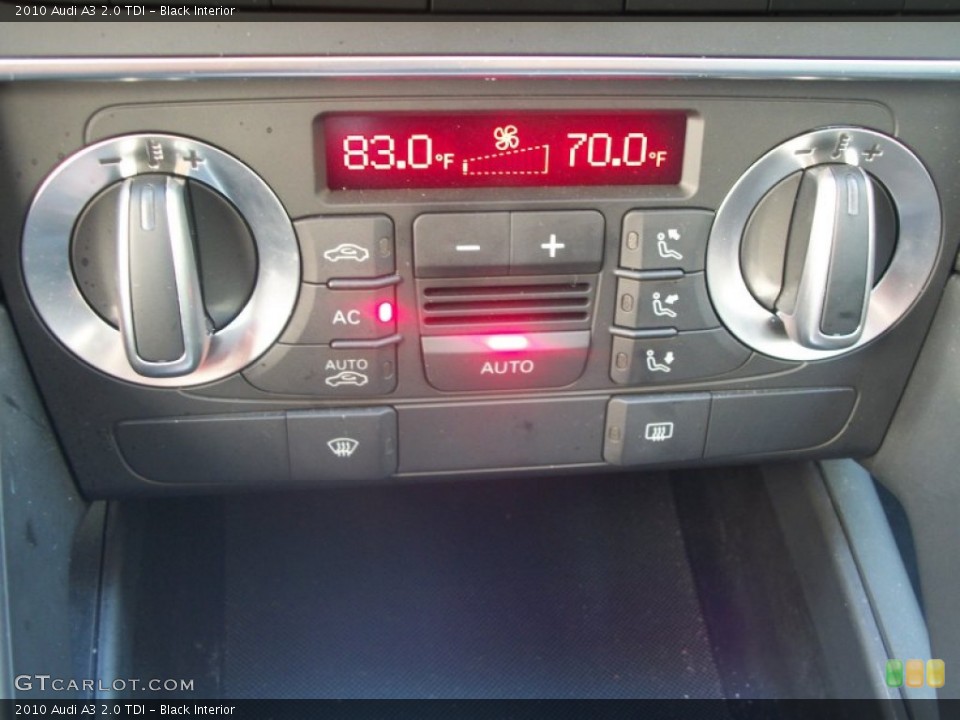 Black Interior Controls for the 2010 Audi A3 2.0 TDI #61091372
