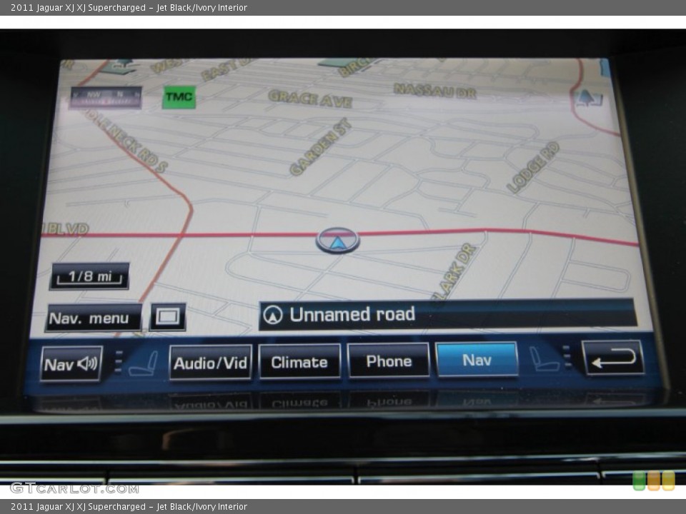 Jet Black/Ivory Interior Navigation for the 2011 Jaguar XJ XJ Supercharged #61091774