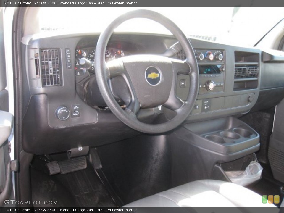 Medium Pewter Interior Dashboard for the 2011 Chevrolet Express 2500 Extended Cargo Van #61091948