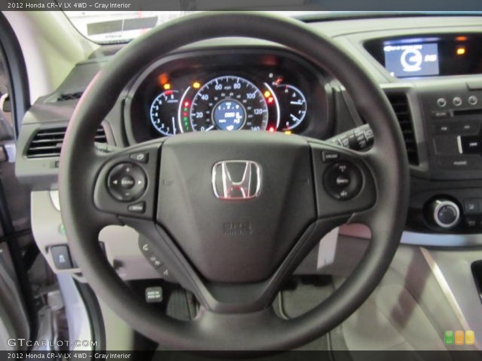 Gray Interior Steering Wheel for the 2012 Honda CR-V LX 4WD #61093570