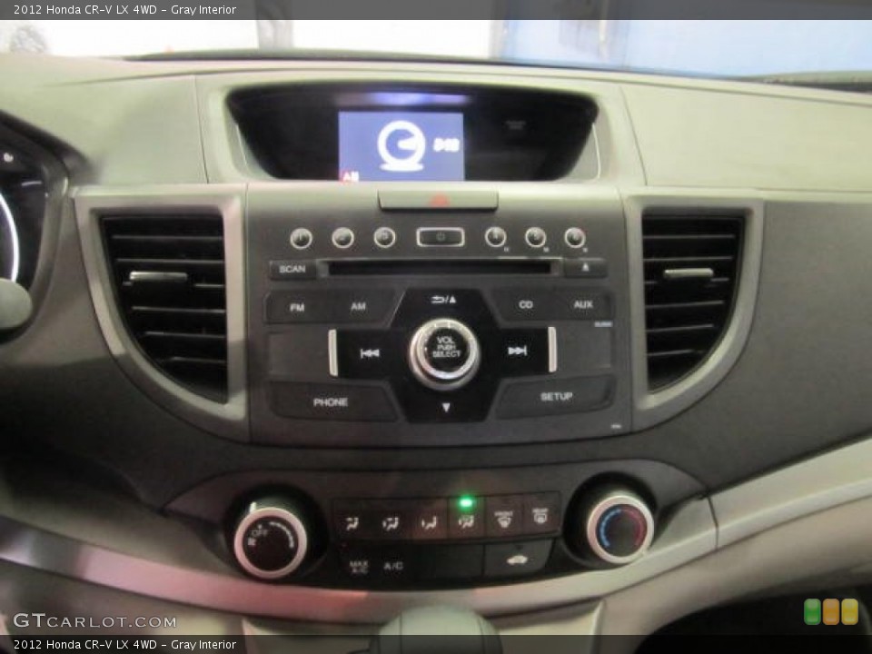 Gray Interior Controls for the 2012 Honda CR-V LX 4WD #61093579