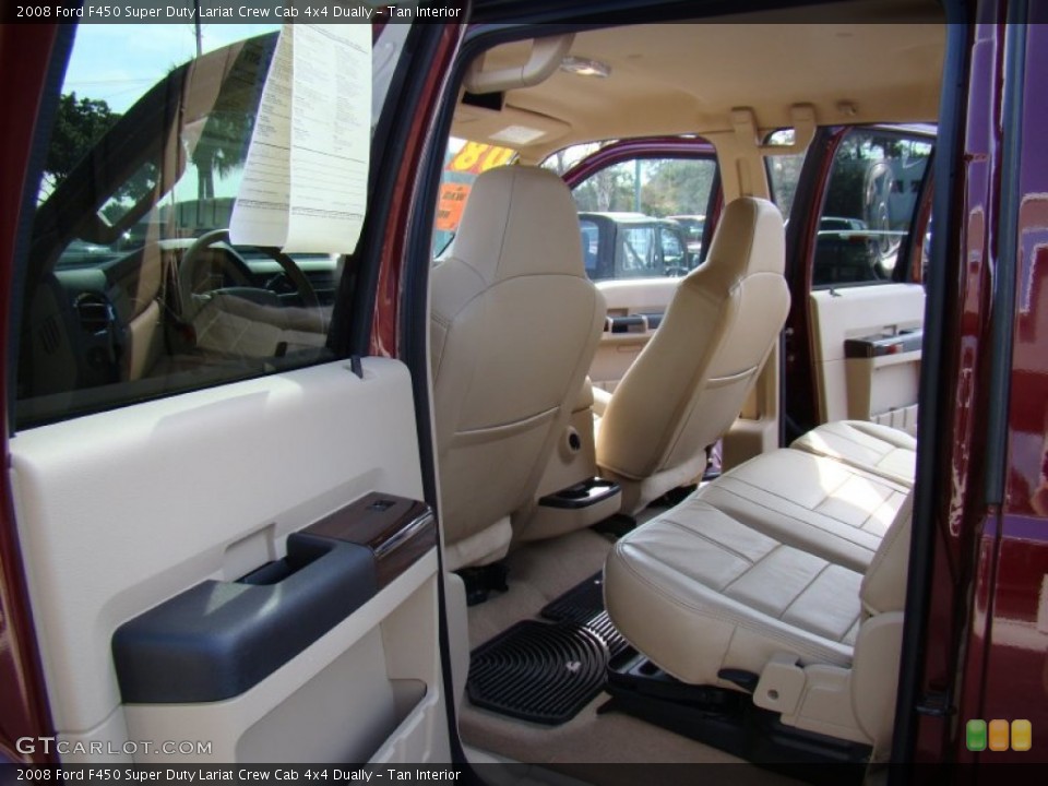Tan Interior Photo for the 2008 Ford F450 Super Duty Lariat Crew Cab 4x4 Dually #61094099