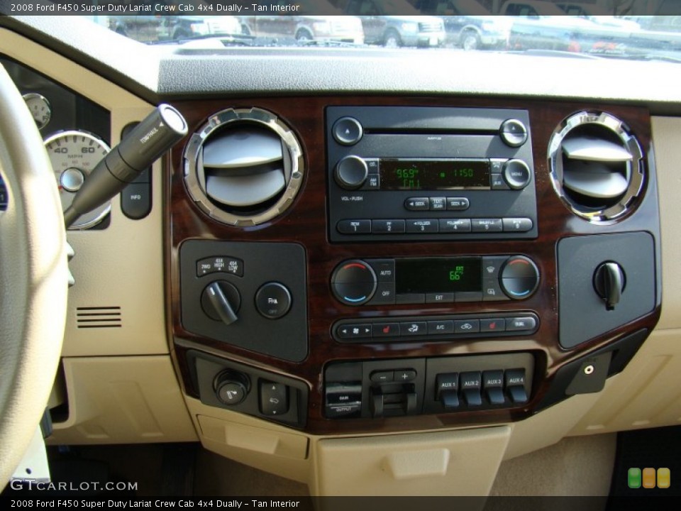 Tan Interior Controls for the 2008 Ford F450 Super Duty Lariat Crew Cab 4x4 Dually #61094189