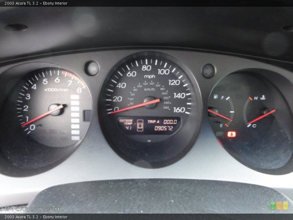 Ebony Interior Gauges for the 2003 Acura TL 3.2 #61095680