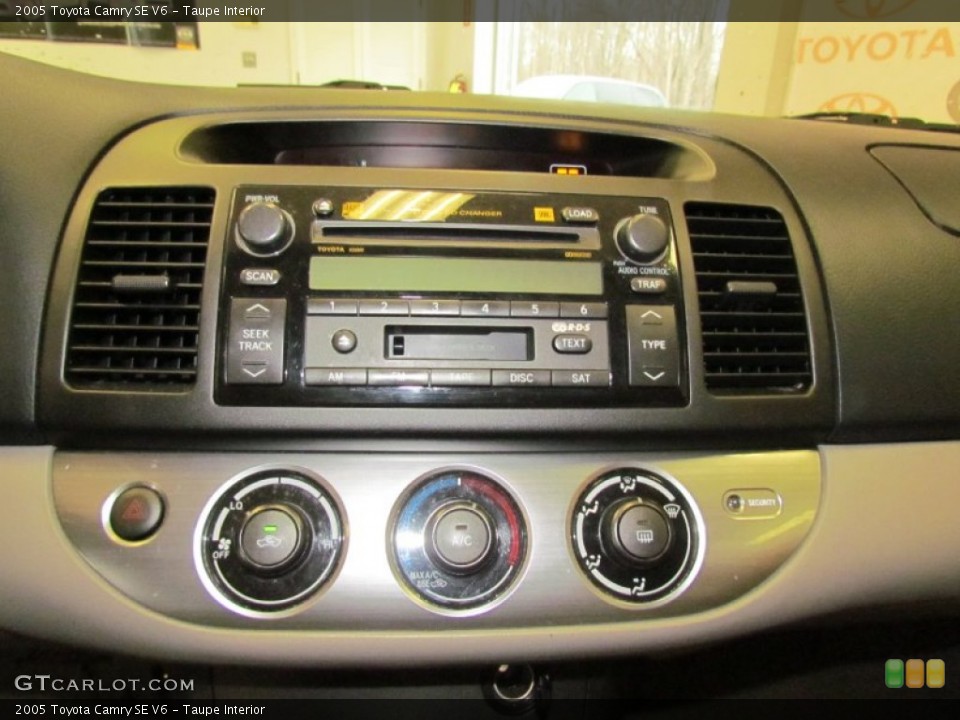 Taupe Interior Controls for the 2005 Toyota Camry SE V6 #61095882
