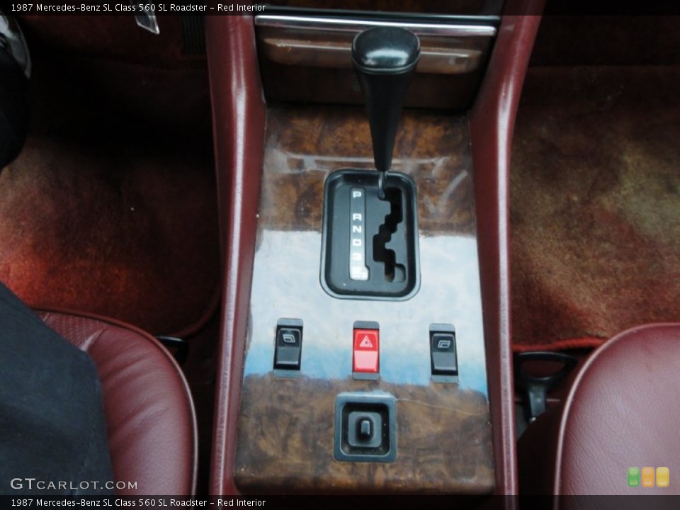 Red Interior Transmission for the 1987 Mercedes-Benz SL Class 560 SL Roadster #61096073