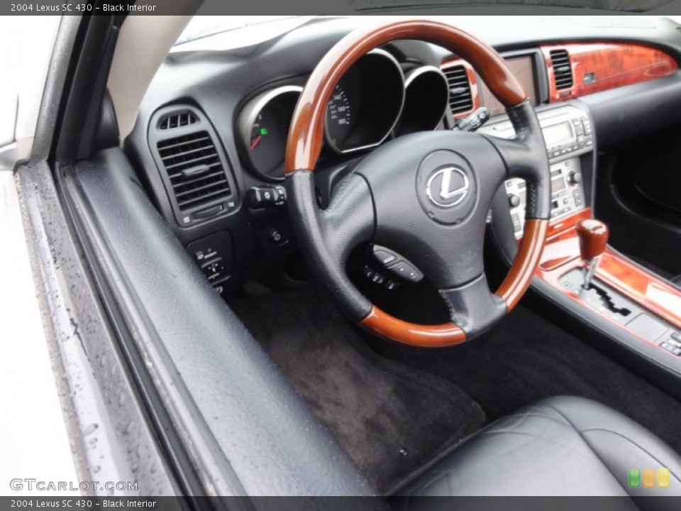 Black Interior Steering Wheel for the 2004 Lexus SC 430 #61096225