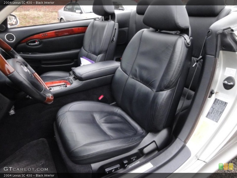 Black Interior Front Seat for the 2004 Lexus SC 430 #61096268