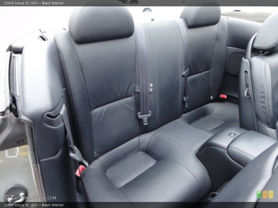 Black Interior Rear Seat for the 2004 Lexus SC 430 #61096319