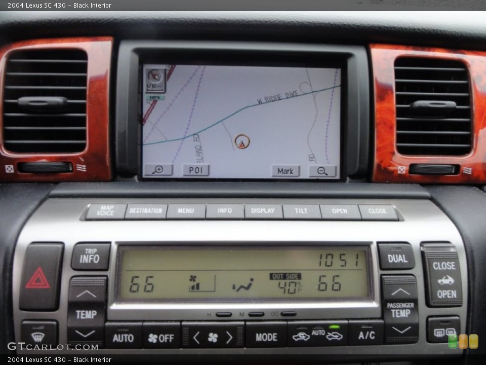 Black Interior Navigation for the 2004 Lexus SC 430 #61096442
