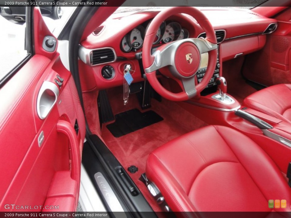 Carrera Red Interior Photo for the 2009 Porsche 911 Carrera S Coupe #61097112