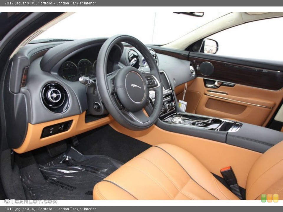London Tan/Jet Interior Photo for the 2012 Jaguar XJ XJL Portfolio #61097180