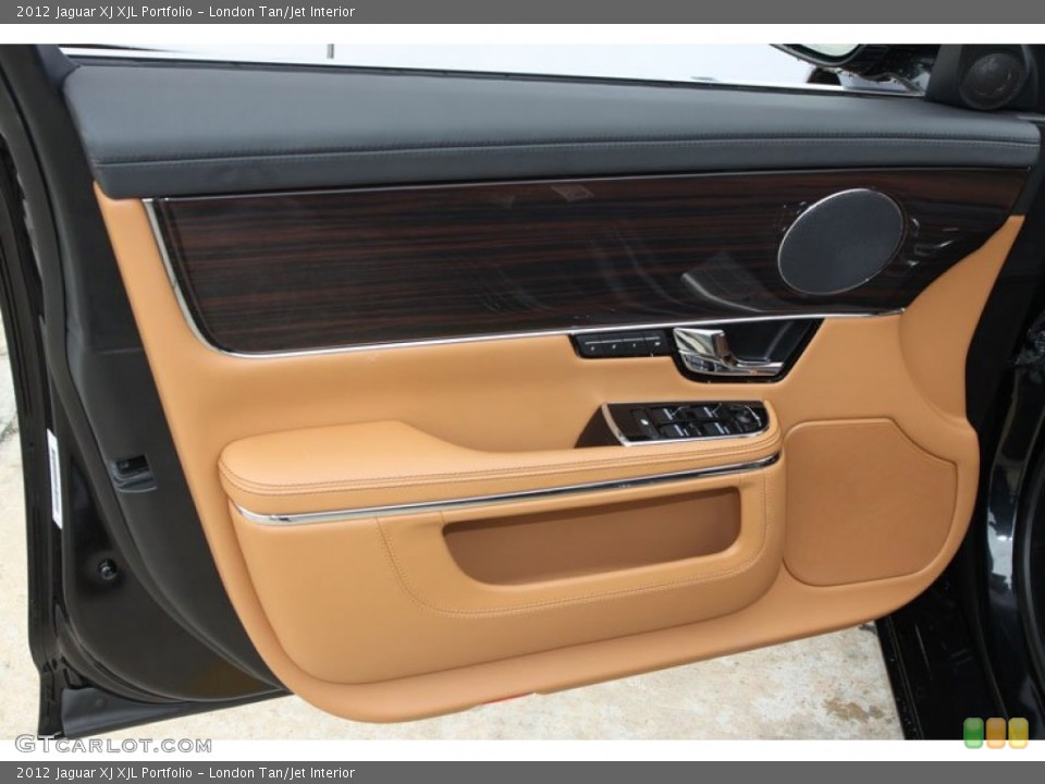 London Tan/Jet Interior Door Panel for the 2012 Jaguar XJ XJL Portfolio #61097276