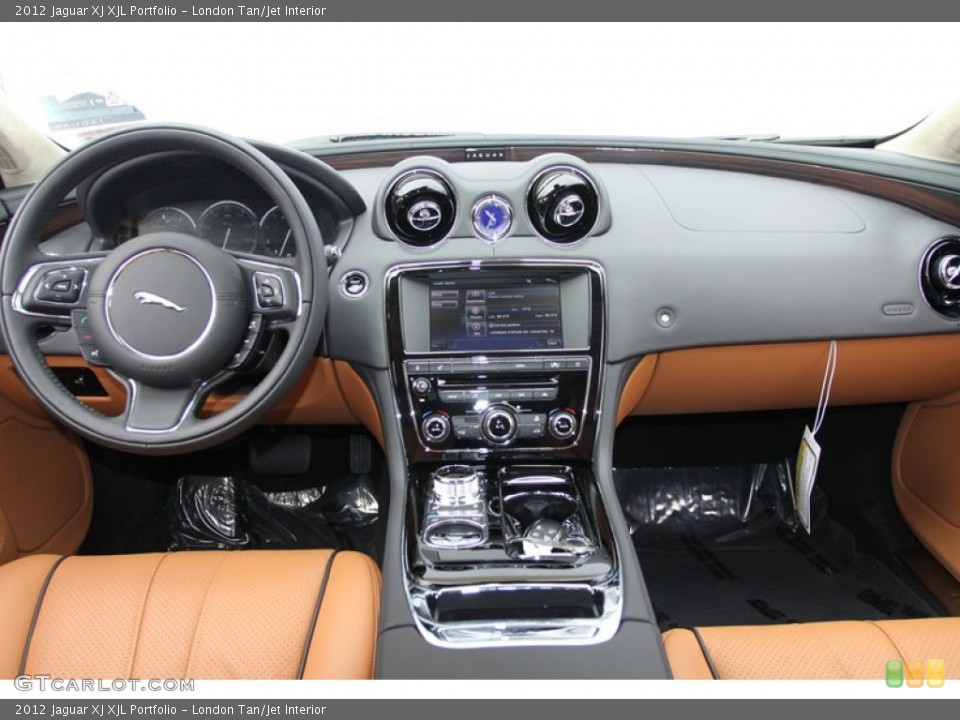 London Tan/Jet Interior Dashboard for the 2012 Jaguar XJ XJL Portfolio #61097294
