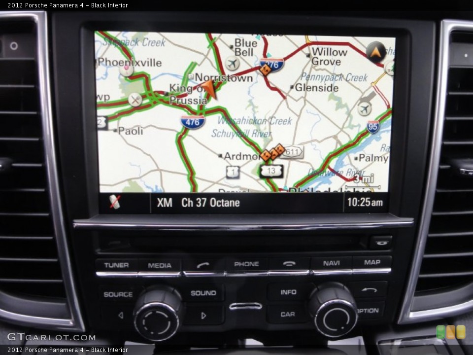 Black Interior Navigation for the 2012 Porsche Panamera 4 #61098101