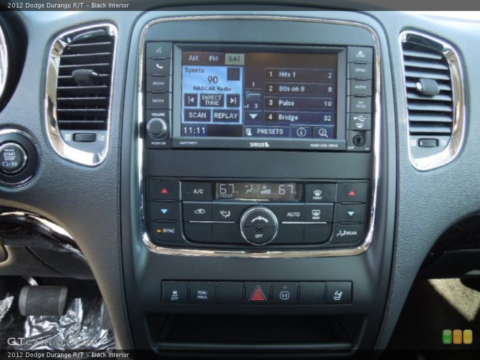 Black Interior Controls for the 2012 Dodge Durango R/T #61098134