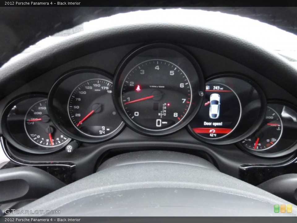Black Interior Gauges for the 2012 Porsche Panamera 4 #61098137