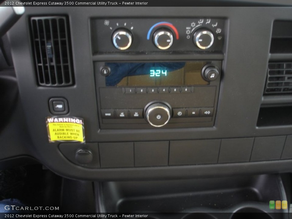 Pewter Interior Controls for the 2012 Chevrolet Express Cutaway 3500 Commercial Utility Truck #61099034