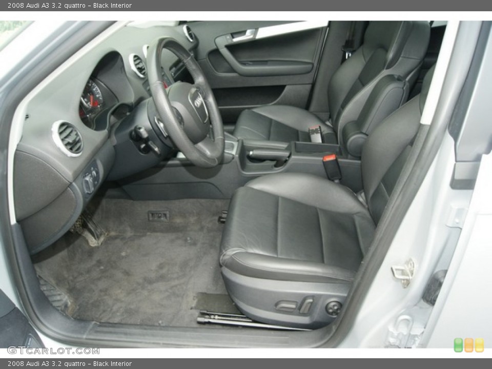 Black Interior Photo for the 2008 Audi A3 3.2 quattro #61099424