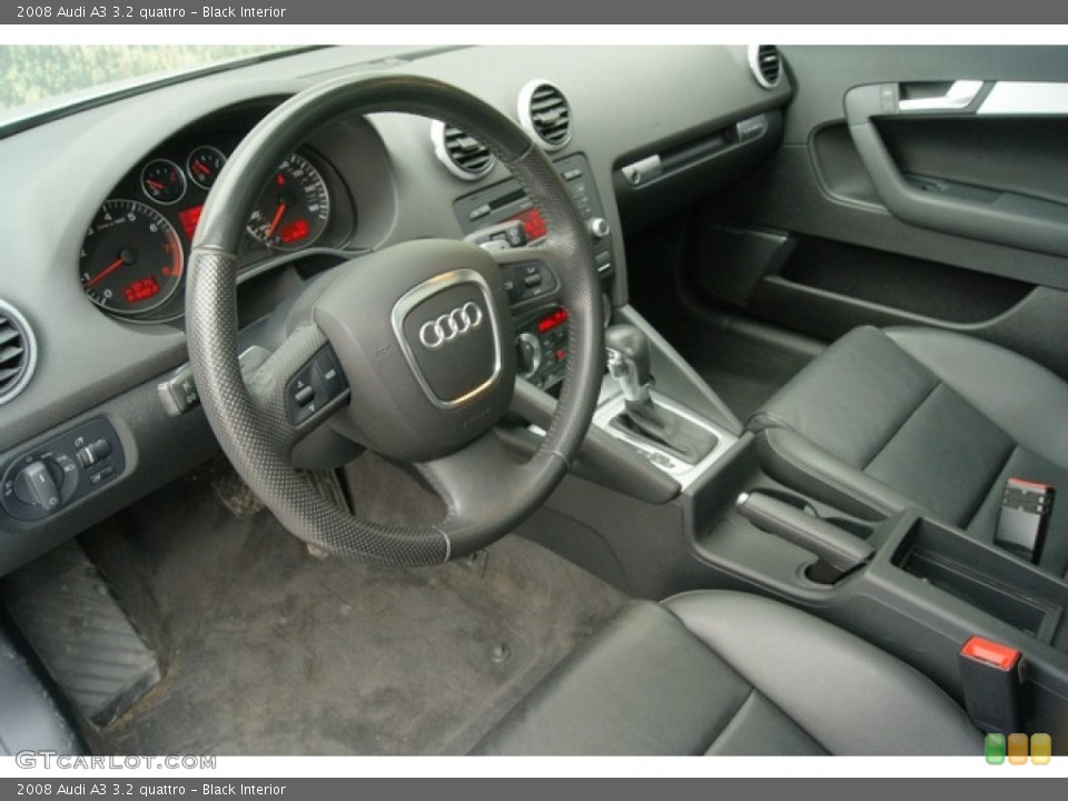 Black Interior Prime Interior for the 2008 Audi A3 3.2 quattro #61099433