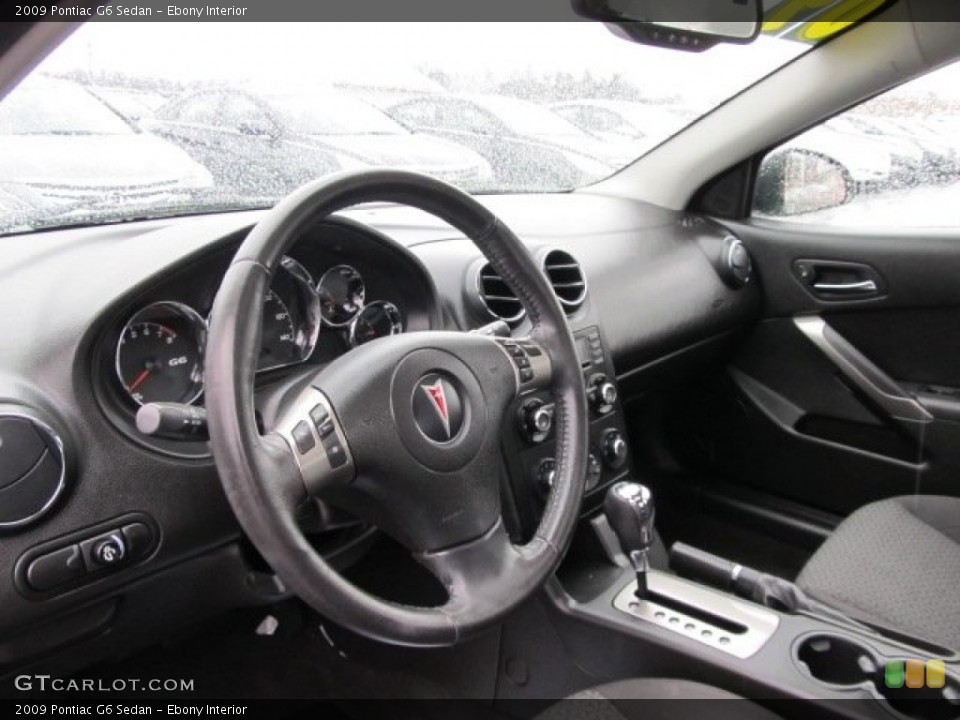 Ebony Interior Photo for the 2009 Pontiac G6 Sedan #61101008