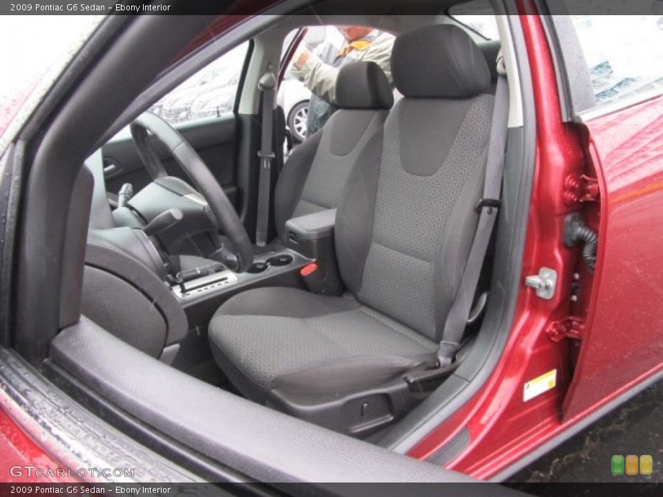 Ebony Interior Photo for the 2009 Pontiac G6 Sedan #61101017