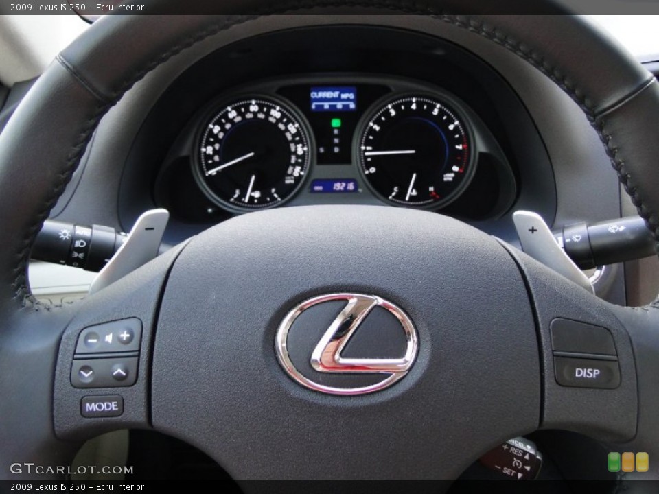 Ecru Interior Steering Wheel for the 2009 Lexus IS 250 #61102092