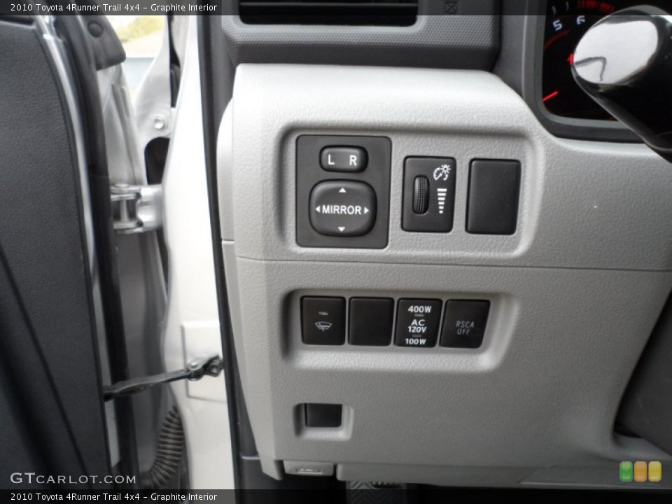 Graphite Interior Controls for the 2010 Toyota 4Runner Trail 4x4 #61102178