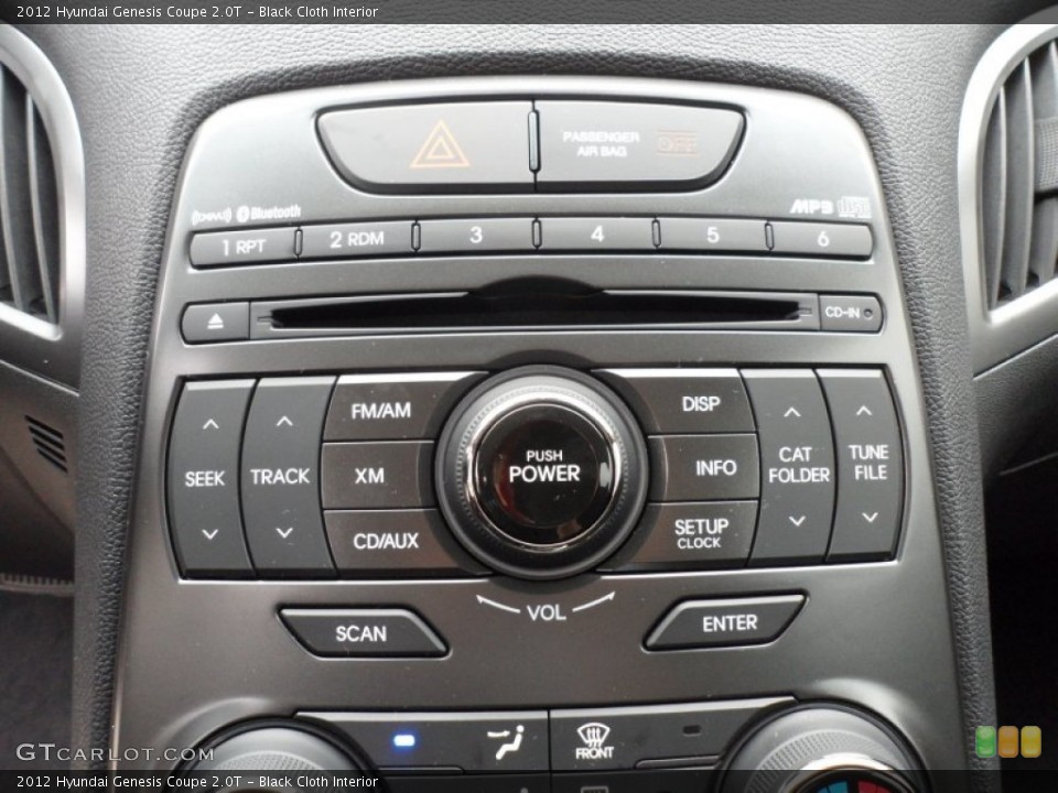 Black Cloth Interior Controls for the 2012 Hyundai Genesis Coupe 2.0T #61102766