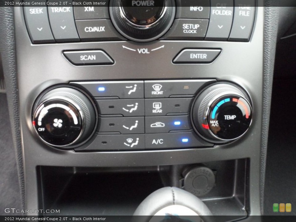 Black Cloth Interior Controls for the 2012 Hyundai Genesis Coupe 2.0T #61102775