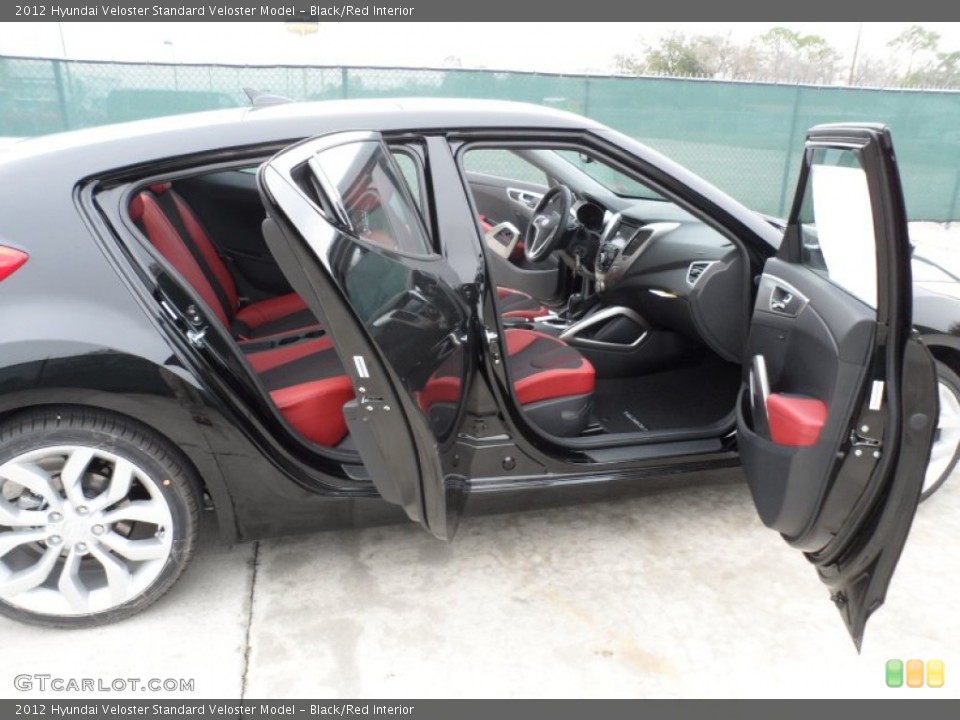 Black/Red Interior Photo for the 2012 Hyundai Veloster  #61102958