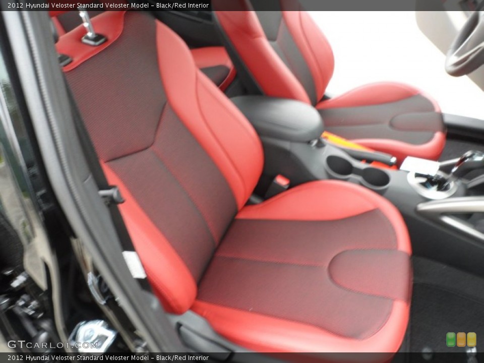 Black/Red Interior Front Seat for the 2012 Hyundai Veloster  #61102985
