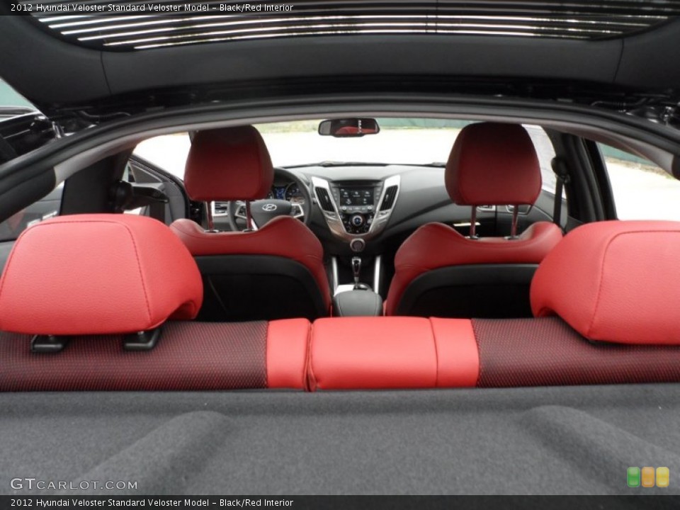 Black/Red Interior Photo for the 2012 Hyundai Veloster  #61103018