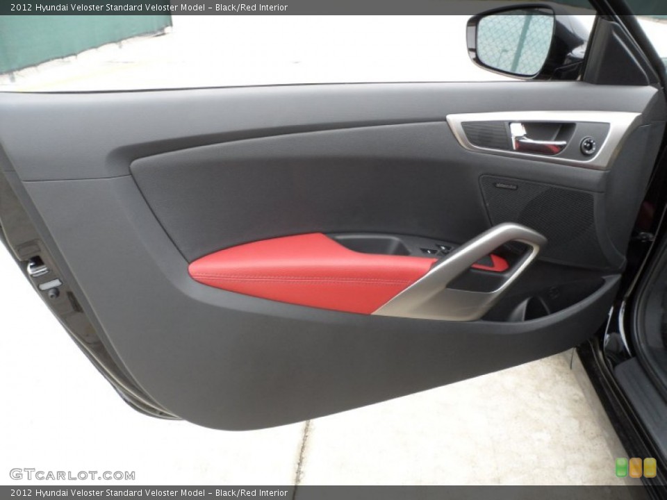 Black/Red Interior Door Panel for the 2012 Hyundai Veloster  #61103027