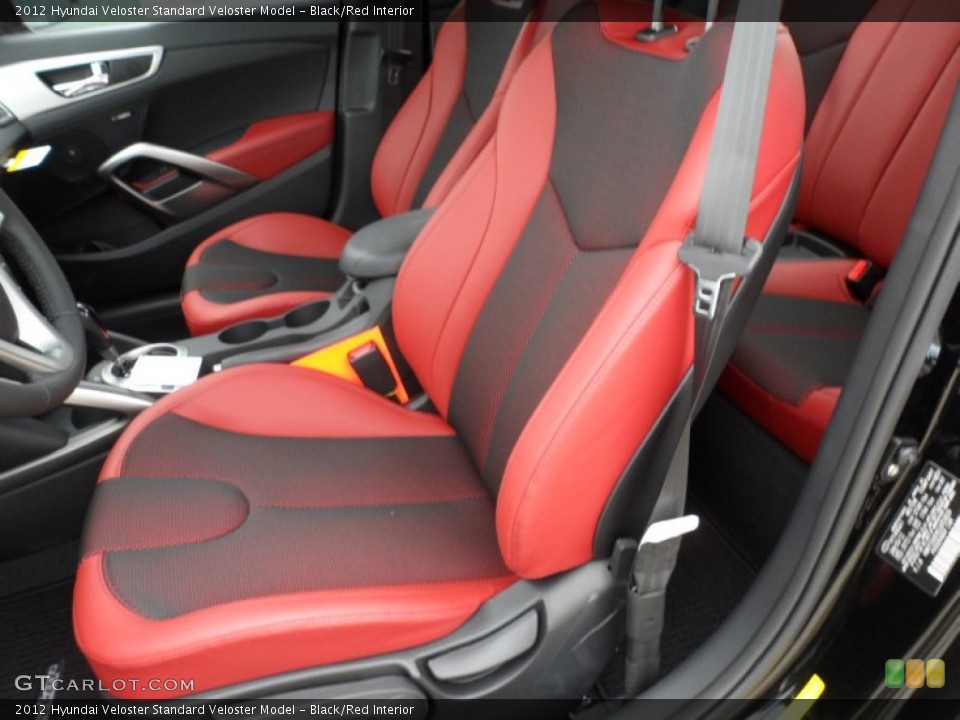 Black/Red Interior Photo for the 2012 Hyundai Veloster  #61103042